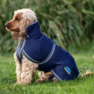 NWT 🐕 WEATHERBEET 18” RIPSTOP WATERPROOF INSULATED REFLECTIVE RAIN/SNOW DOG COAT